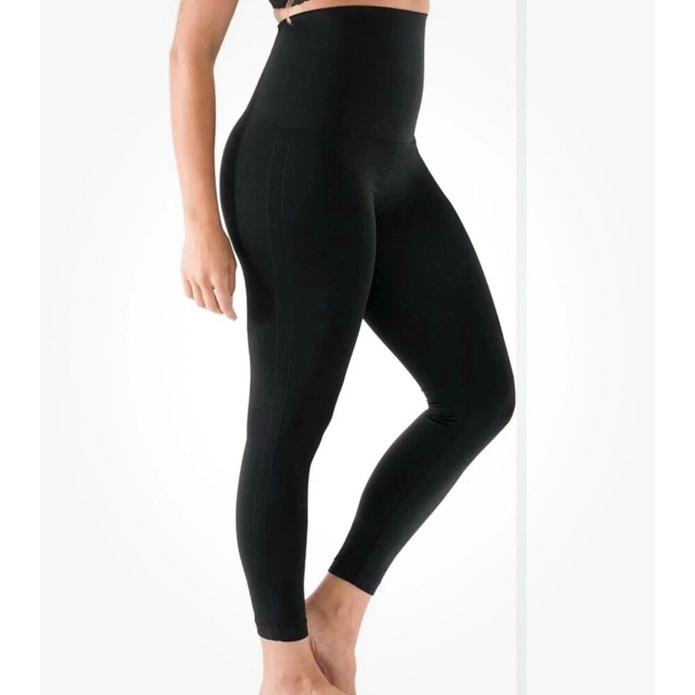 Belly Bandit Mother Tucker Postpartum Compression Leggings Size Large Black